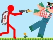 Red Stickman vs Craftmans 2